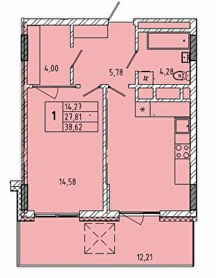 1-комнатная 38.62 м² в ЖК на ул. Миколайчука, 38 от 21 000 грн/м², Львов