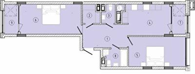 2-кімнатна 73 м² в ЖК Стрийська 45. Друга лінія від 31 050 грн/м², Львів