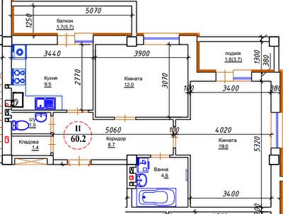 2-комнатная 60.2 м² в ЖК ЯневБуд от 13 950 грн/м², пгт Ивано-Франково