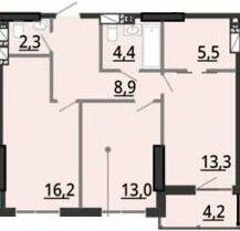2-комнатная 64.8 м² в ЖК BonAparte от 31 000 грн/м², Харьков