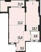 2-комнатная 74.35 м² в ЖК BonAparte от 31 000 грн/м², Харьков