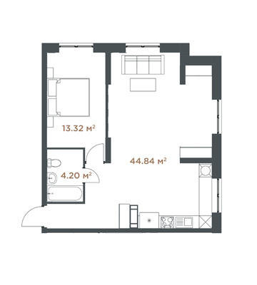 2-кімнатна 62.36 м² в ЖК Central Hills від 32 000 грн/м², Київ