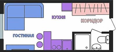 1-кімнатна 20.6 м² в ЖК Воробьевы горы на полях-3 від 23 000 грн/м², Харків