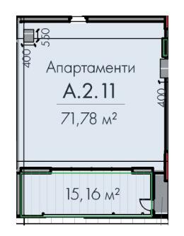 Свободная планировка 71.78 м² в ЖК Avenue 25 от 46 400 грн/м², Днепр