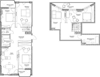 Дворівнева 139.38 м² в ЖК O2 Residence від 32 125 грн/м², Київ