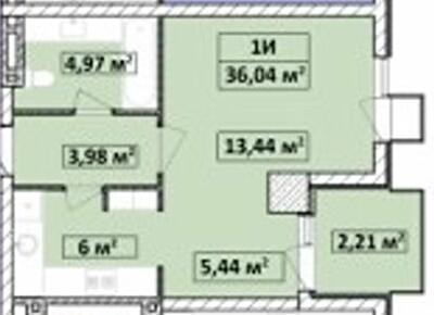 1-комнатная 36.04 м² в ЖК Capital Tower от 27 000 грн/м², Чернигов