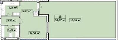 1-комнатная 54.87 м² в ЖК Capital Tower от 27 000 грн/м², Чернигов