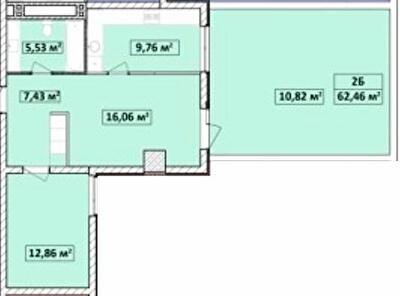 2-комнатная 62.46 м² в ЖК Capital Tower от 27 000 грн/м², Чернигов