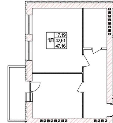 1-комнатная 47.16 м² в ЖК Мичурина от 15 000 грн/м², с. Агрономичное