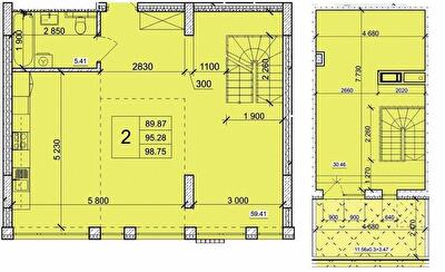 Двухуровневая 98.75 м² в ЖК Смарт Сити от 22 500 грн/м², Житомир