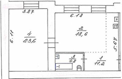 2-комнатная 58.2 м² в КД Наваль от 23 150 грн/м², Николаев