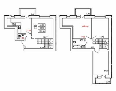 Двухуровневая 101.54 м² в ЖК на ул. Сенная, 19 от 22 000 грн/м², Полтава