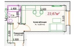 1-кімнатна 23.67 м² в ЖК GoodHome від забудовника, м. Ірпінь