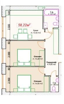 2-кімнатна 58.22 м² в ЖК GoodHome від забудовника, м. Ірпінь