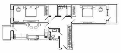 2-комнатная 81.16 м² в ЖК на вул. Коновальця от 17 000 грн/м², Тернополь
