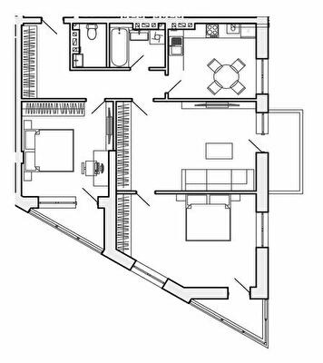 3-комнатная 89.81 м² в ЖК на вул. Коновальця от 17 000 грн/м², Тернополь