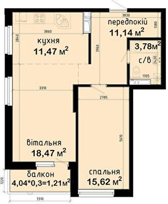 Двокімнатні в ЖК Авеню 42