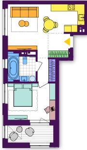 1-комнатная 50.8 м² в ЖК Respublika от 51 800 грн/м², Киев