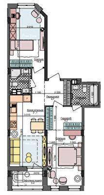 2-кімнатна 71.8 м² в ЖК Respublika від 59 950 грн/м², Київ