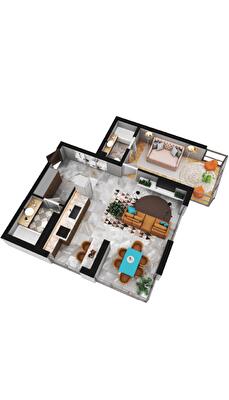 2-комнатная 61.19 м² в ЖК 4U от 29 106 грн/м², Киев