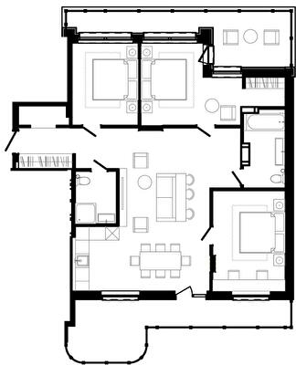 3-комнатная 109 м² в ЖК 044 от 58 000 грн/м², Киев