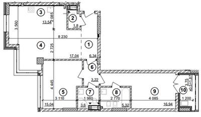 3-комнатная 84.71 м² в ЖК Crystal Park Tower от 52 000 грн/м², Киев