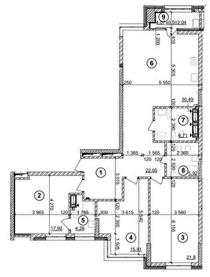 3-комнатная 127.12 м² в ЖК Crystal Park Tower от 52 000 грн/м², Киев