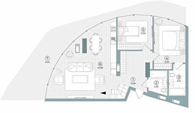 5+ комнат 237.41 м² в ЖК Delrey от 57 800 грн/м², Киев