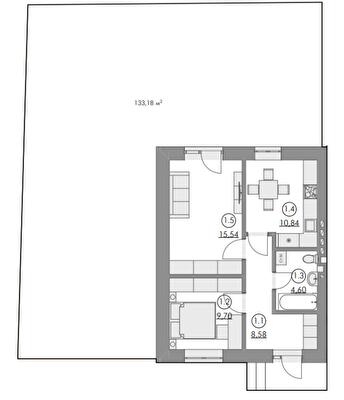Двокімнатні в ЖК Cherry House 4