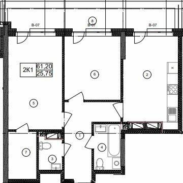 2-кімнатна 61.2 м² в ЖК Olympic Park від 28 000 грн/м², Київ