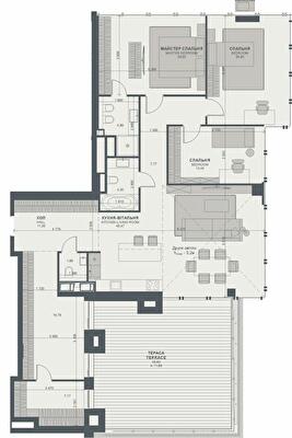 3-комнатная 161.53 м² в ЖК TRIIINITY от 72 000 грн/м², Киев