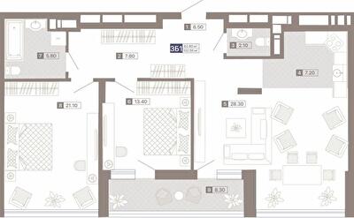 3-кімнатна 102.5 м² в ЖК Лук'янівський каскад від 37 950 грн/м², Київ