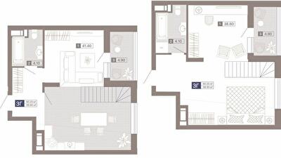 Дворівнева 99.9 м² в ЖК Лук'янівський каскад від 49 589 грн/м², Київ