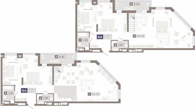 Дворівнева 237.1 м² в ЖК Лук'янівський каскад від 42 500 грн/м², Київ