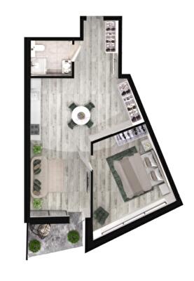 1-комнатная 56.6 м² в ЖК Grand Tower от 27 550 грн/м², Днепр