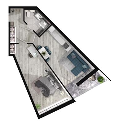 1-комнатная 55.4 м² в ЖК Grand Tower от 27 550 грн/м², Днепр