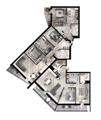 5+ комнат 244.65 м² в ЖК Grand Tower от 33 050 грн/м², Днепр