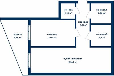 Двухкомнатные в КД Liverpool House