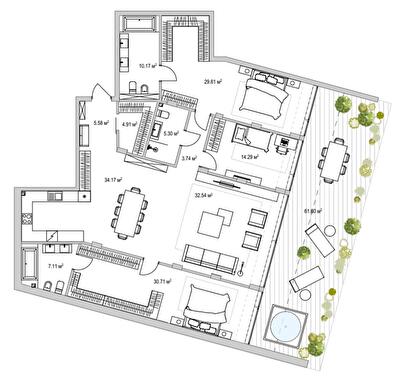 3-комнатная 196.61 м² в ЖК Lion Hills от 56 850 грн/м², с. Лесники
