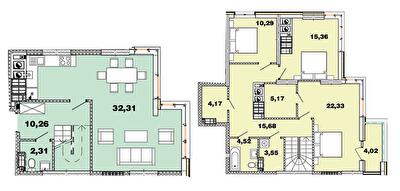 Двухуровневая 127.16 м² в ЖК Crystal Avenue от 27 000 грн/м², с. Петропавловская Борщаговка
