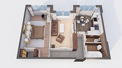 2-комнатная 53.2 м² в ЖК Orange Park от 24 548 грн/м², с. Крюковщина