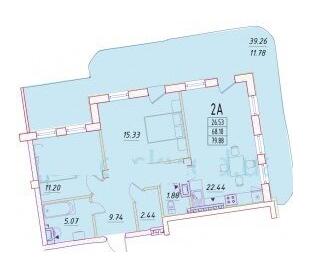 2-комнатная 79.88 м² в ЖК Дом Потоцкого от 39 000 грн/м², Одесса
