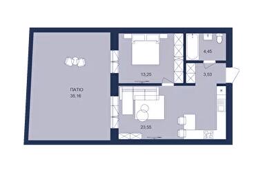 1-кімнатна 44 м² в ЖК РЕМ від 17 300 грн/м², м. Самбір