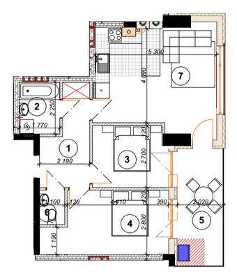 2-комнатная 63.9 м² в ЖК Park Residence от 22 400 грн/м², Ивано-Франковск