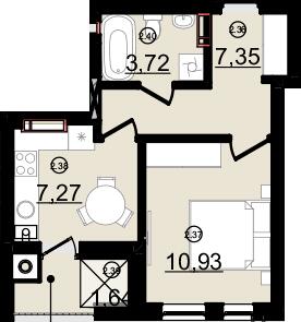 1-кімнатна 30.91 м² в ЖК Зоряний від 14 000 грн/м², Ужгород