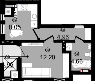 1-кімнатна 31.5 м² в ЖК Зоряний від 14 000 грн/м², Ужгород