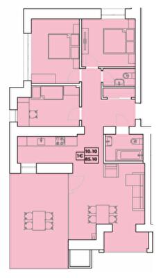 1-кімнатна 85.1 м² в ЖК Крайобраз від 123 380 грн/м², м. Яремче
