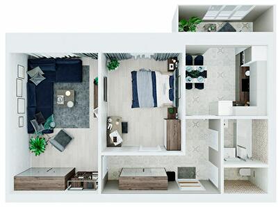 2-кімнатна 64.1 м² в ЖК Living Park "Нова Будова-2" від 29 850 грн/м², с. Мукша Китайгородська