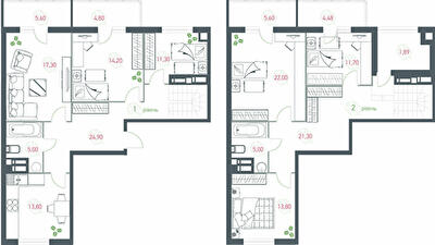 Двухуровневая 184 м² в ЖК Озерный гай (Гатное) от 21 458 грн/м², с. Гатное