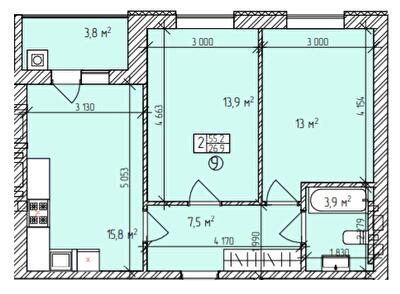 2-комнатная 55 м² в ЖК Автобиография от 14 200 грн/м², Хмельницкий